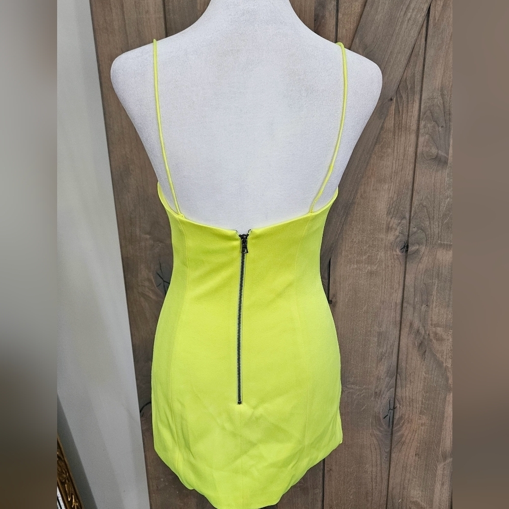 Alice + Olivia Neon Yellow Mini Dress - Picture 12 of 14